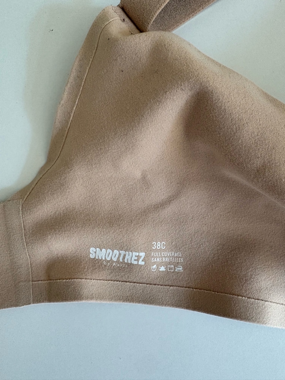 AERIE | SMOOTHEZ FULL COVERAGE LIGHTLY LINED BRA | SIZE 38C COLOR SANDS - Picture 8 of 11